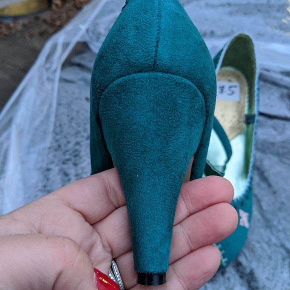 Women's Sam Edelman Torquise Blue Heels 8.5M NWOT - Picture 3 of 6